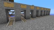 A player's minecart hub (Image via Mojang)